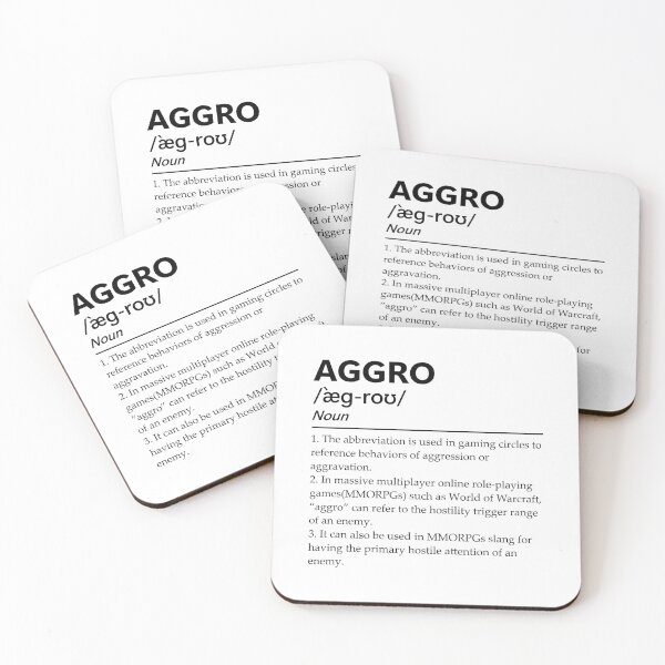 Item preview, Aggro Funny Gamer Definition by RudeKittenDesigns designed and sold by rudekitten.