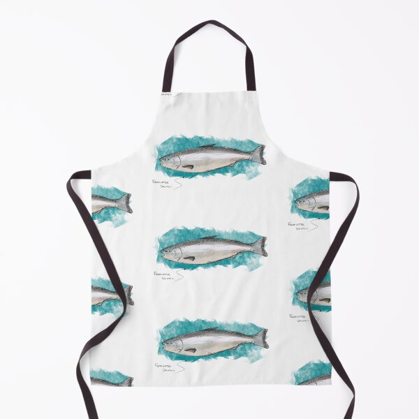 Item preview, Salmon fish illustration designed and sold by BGooddy.