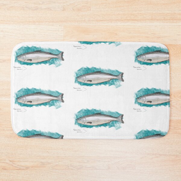 Item preview, Salmon fish illustration designed and sold by BGooddy.