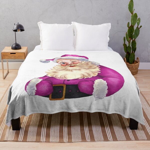 Item preview, Retro Vintage Pink Santa Claus designed and sold by bemenmaher.
