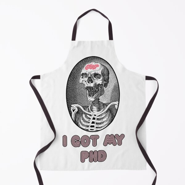 Item preview, 'I Got My PhD' Skull Design - Retro Illustration Design for T-shirts, mugs, phone cases and other accessories designed and sold by Ridiculam Toga.