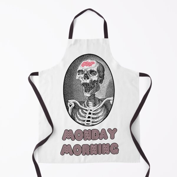 Item preview, 'Monday Morning' Skull Design - Retro Illustration Design for T-shirts, mugs, phone cases and other accessories designed and sold by Ridiculam Toga.