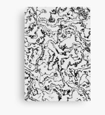 Marbled Monochrome Canvas Print