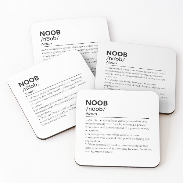 Item preview, Noob n00b Funny Gamer Definition by RudeKittenDesigns designed and sold by rudekitten.