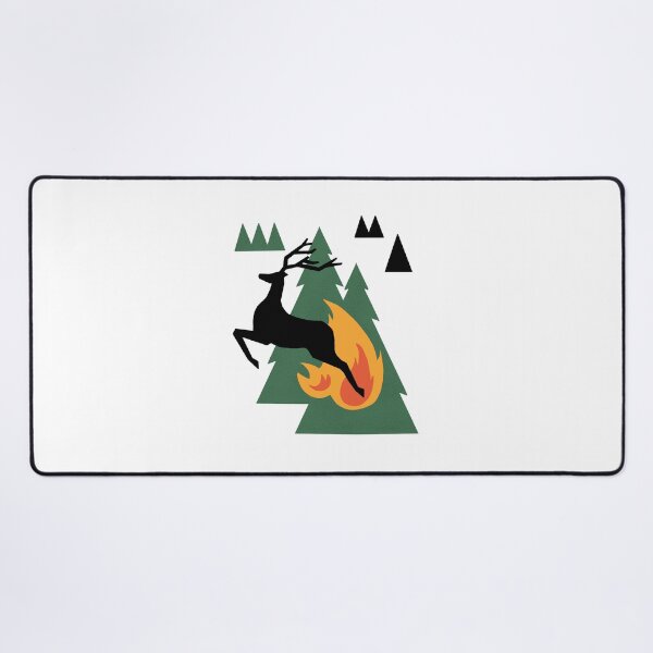 Item preview, Deer Running From Wildfire designed and sold by Yeaha.