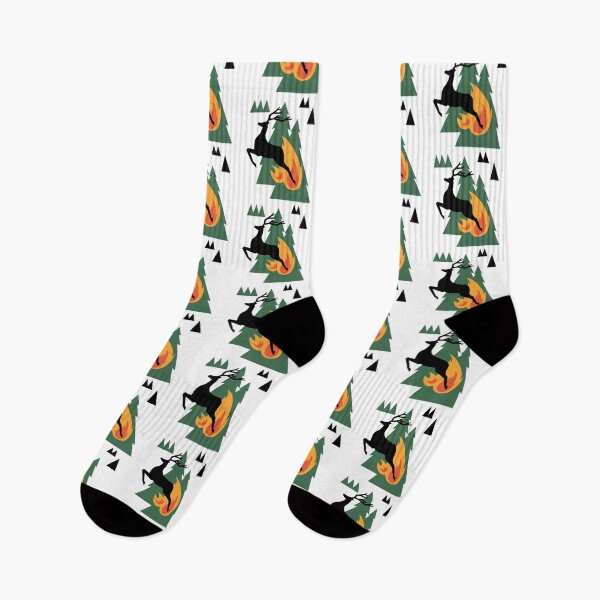 Item preview, Deer Running From Wildfire designed and sold by Yeaha.