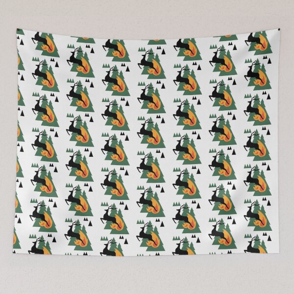 Item preview, Deer Running From Wildfire designed and sold by Yeaha.