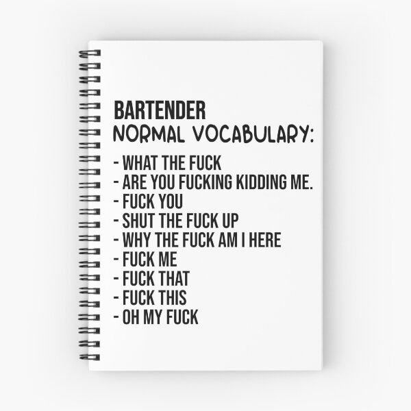 Item preview, Normal Bartender vocabulary - Funny Gift For Bartender designed and sold by JakubkoJunak.