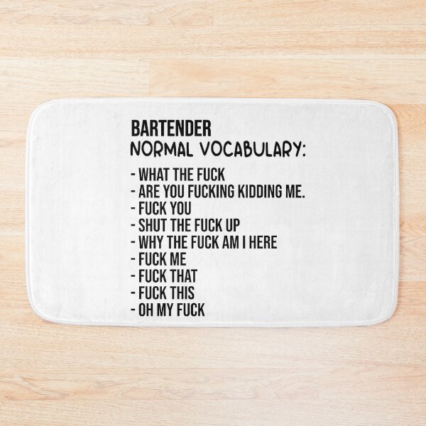 Item preview, Normal Bartender vocabulary - Funny Gift For Bartender designed and sold by JakubkoJunak.