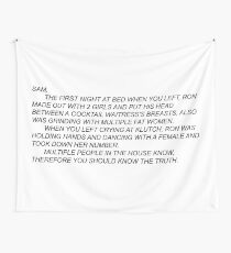 Anonymous Letter to Sammi Wall Tapestry