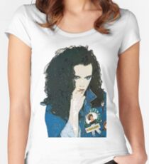 Pete Burns Lucky, Shiny Star Women's Fitted Scoop T-Shirt