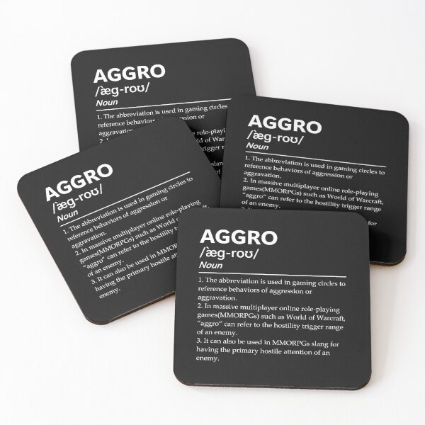 Item preview, Aggro Funny Gamer Definition by RudeKittenDesigns designed and sold by rudekitten.