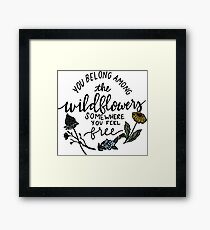 Among the Wildflowers Framed Print