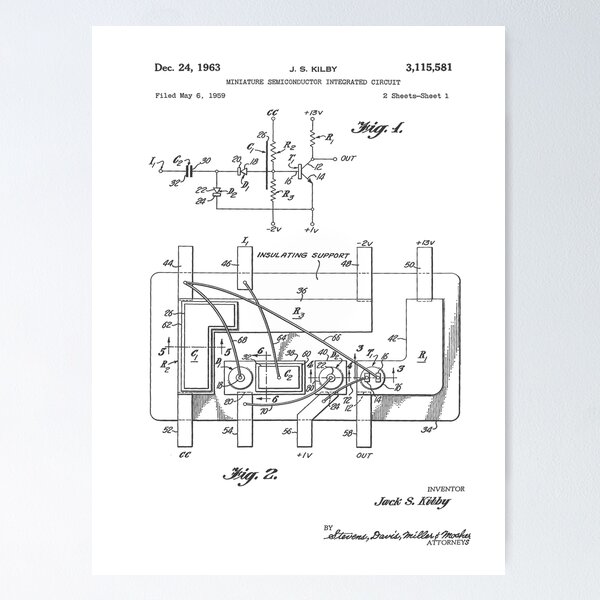 Item preview, First Integrated Circuit Patent designed and sold by Melic93.