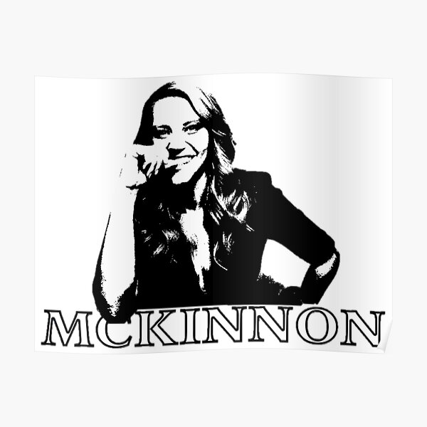 Kate McKinnon Black and White Poster