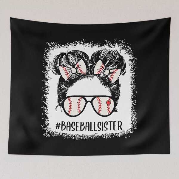 Item preview, Bleached Messy Bun Baseball Sister designed and sold by Helbon-art.