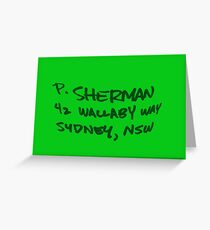 Finding Nemo- P. Sherman Wallaby Way Greeting Card