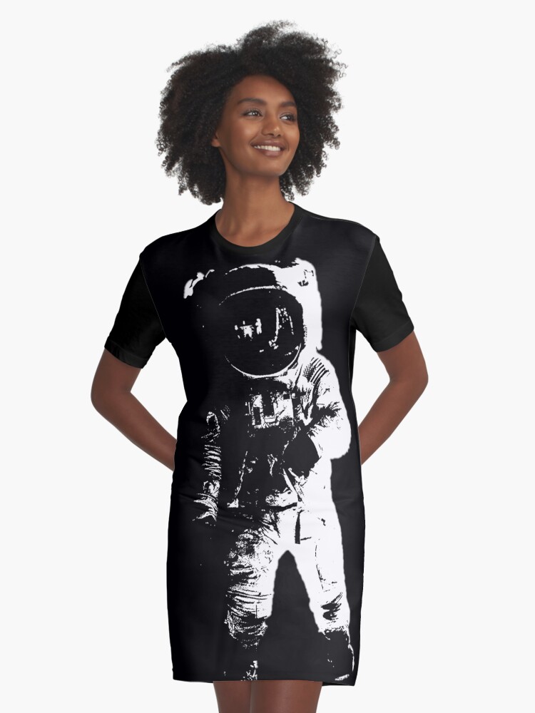 white graphic t shirt dress