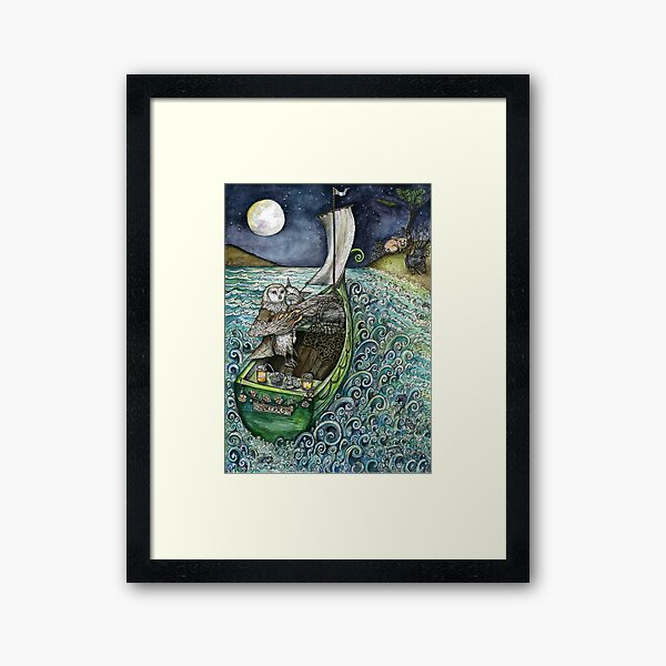 The Owl and the Pussycat Framed Art Print