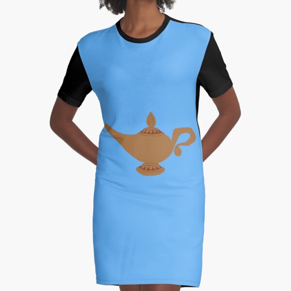Aladdin Genie Lampe (blau) T-Shirt Kleid