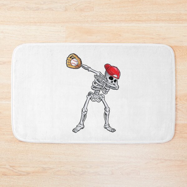 Item preview, Dabbing Skeleton Baseball Halloween Player Catcher designed and sold by Helbon-art.