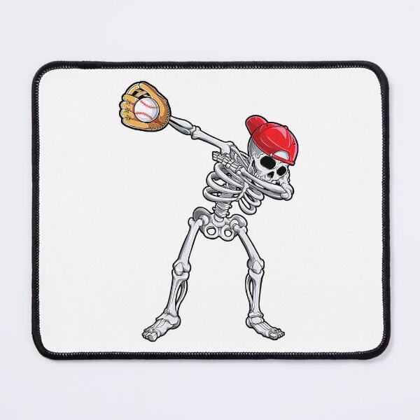 Item preview, Dabbing Skeleton Baseball Halloween Player Catcher designed and sold by Helbon-art.