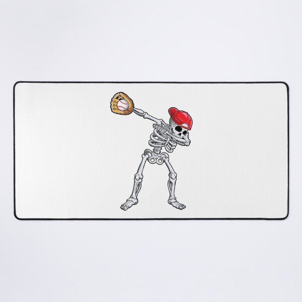 Item preview, Dabbing Skeleton Baseball Halloween Player Catcher designed and sold by Helbon-art.