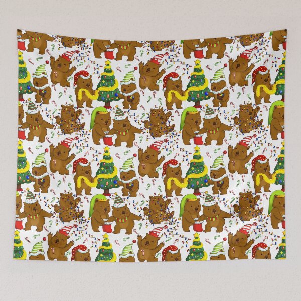 Item preview, Christmas Wombats designed and sold by Marta Tesoro.