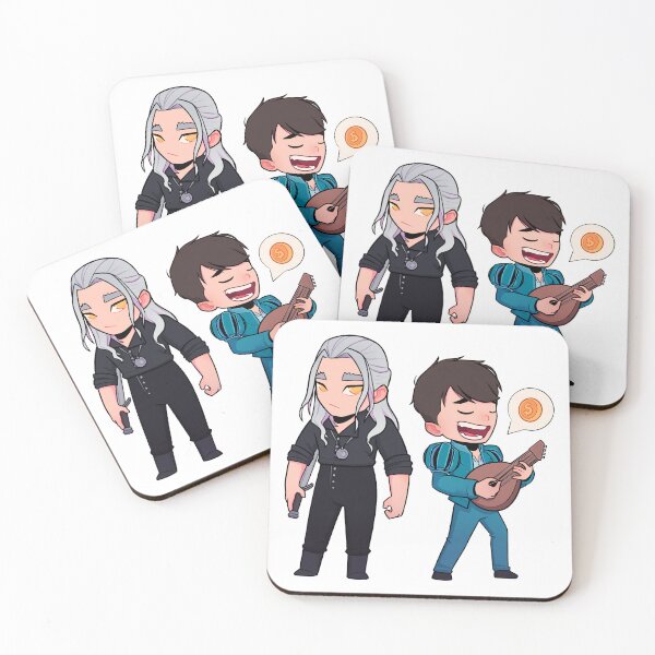 Item preview, Geralt, Jaskier - Toss A Coin To Your Witcher designed and sold by CharlesMulder.