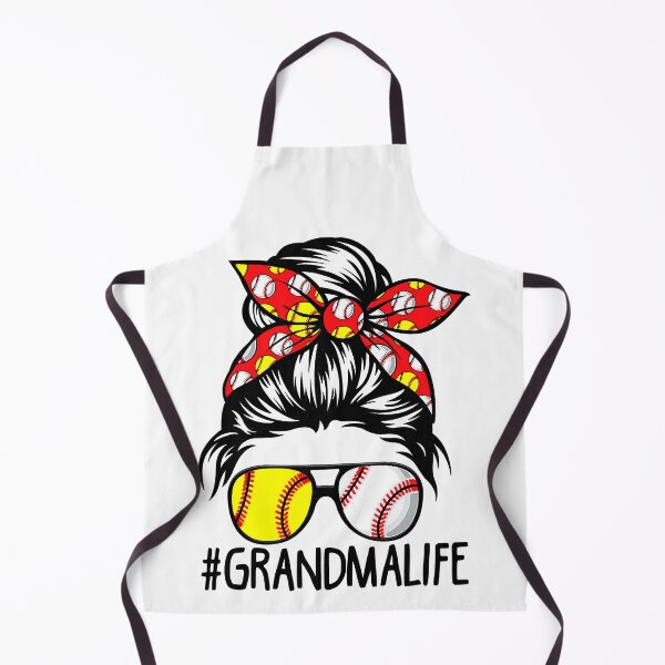 Item preview, Grandma Life Funny Messy Bun Mothers Day Softball Baseball designed and sold by Helbon-art.