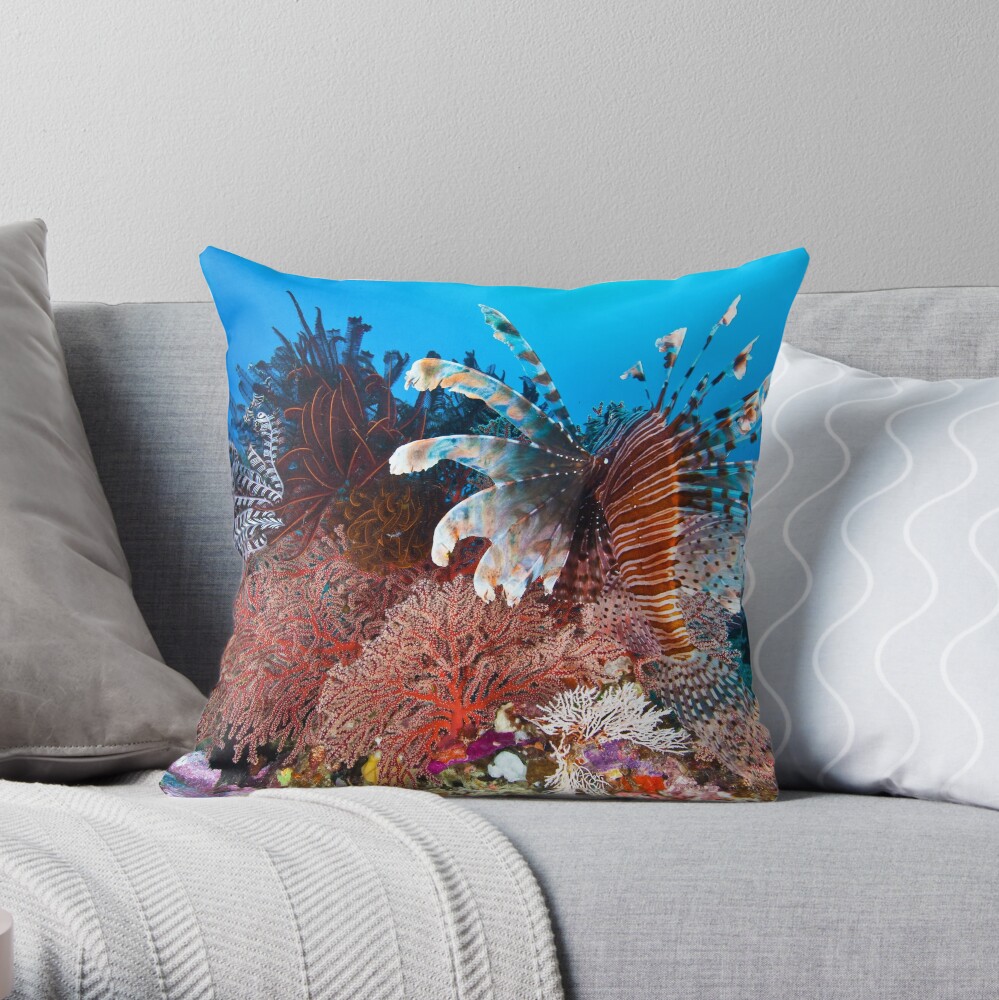 Hunter in the garden Throw Pillow