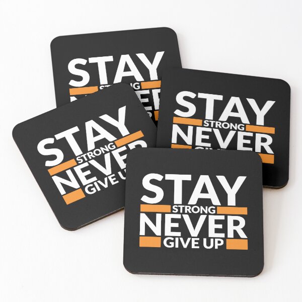 Item preview, Stay Strong Never Give Up Art Design Draw Street Art Text Phrase Quote designed and sold by BK-Fishing.