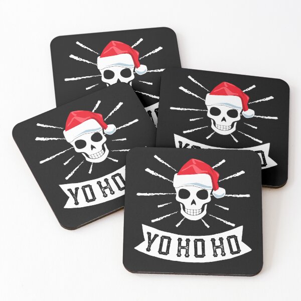 Item preview, Yo Ho Ho Skull Christmas Pirate Santa Pun Xmas designed and sold by QueenOfPrint.