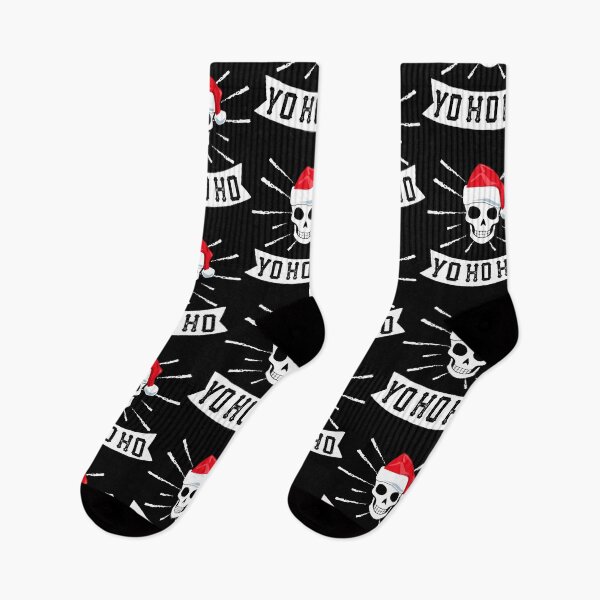 Item preview, Yo Ho Ho Skull Christmas Pirate Santa Pun Xmas designed and sold by QueenOfPrint.