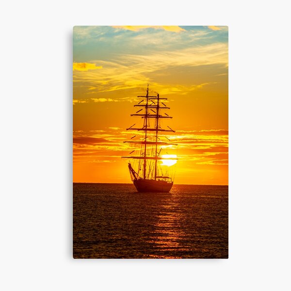 Item preview, sunrise, schooner, gold, peace designed and sold by tonyunwin.