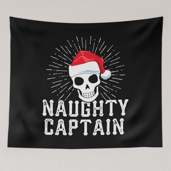 Item preview, Naughty Captain Skull Christmas Sailing designed and sold by QueenOfPrint.