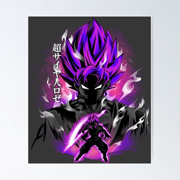 Goku Black Super Rose Power Sticker for Sale by CharlesMulder