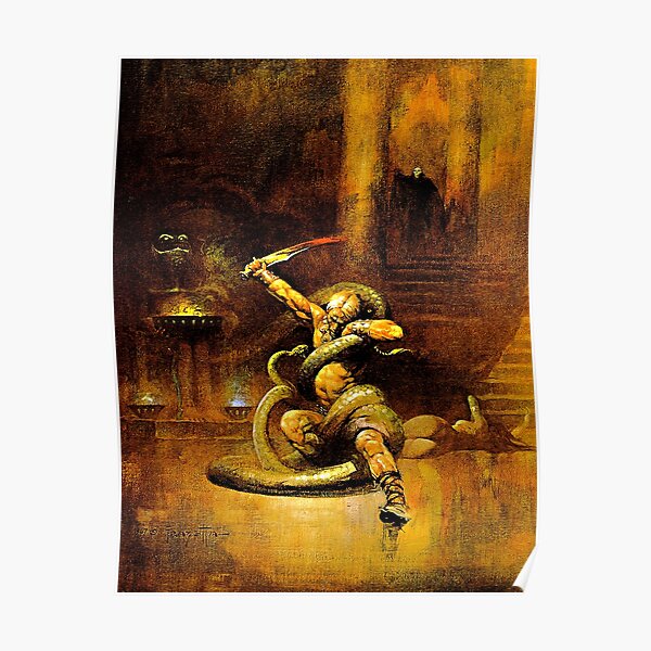 Frank Frazetta Untitled Poster For Sale By Lira Studio7 Redbubble   Poster,504x498,f8f8f8 Pad,600x600,f8f8f8 