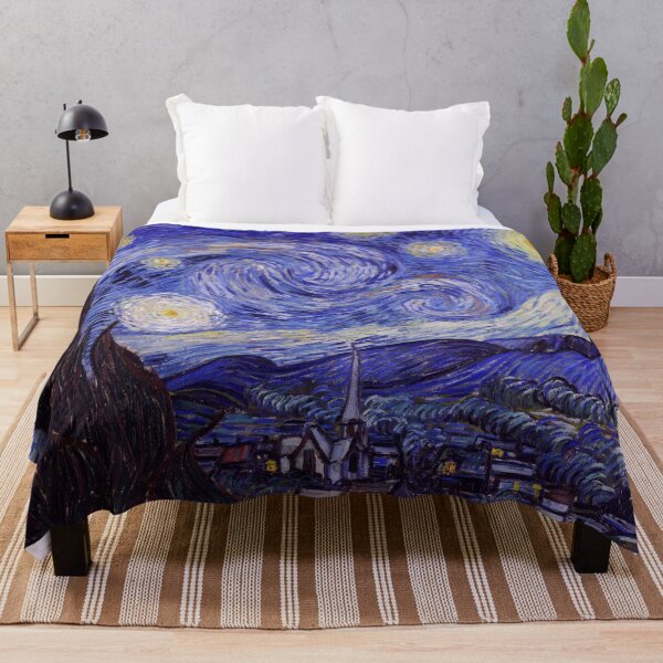 Vincent Van Gogh Starry Night Throw Blanket
