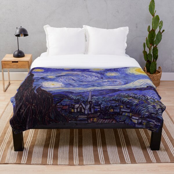 Vincent Van Gogh Starry Night Throw Blanket
