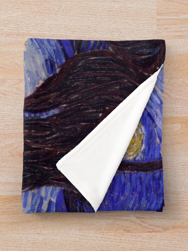 Alternate view of Vincent Van Gogh Starry Night Throw Blanket
