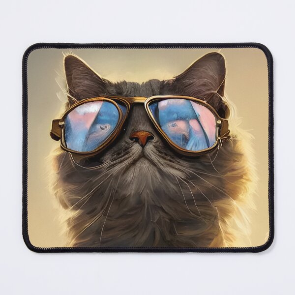 Item preview, Futuristic British Cat with Ray-Ban Sunglasses | designed and sold by Darlingly.