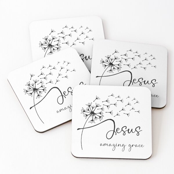 Item preview, Jesus, amazing grace has a chic dandelion graphic design designed and sold by simplydesignart.