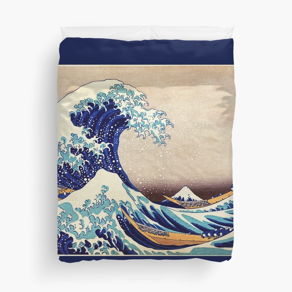 Katsushika Hokusai The Great Wave Off Kanagawa Duvet Cover