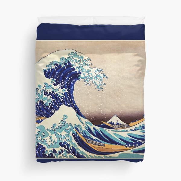 Katsushika Hokusai The Great Wave Off Kanagawa Duvet Cover