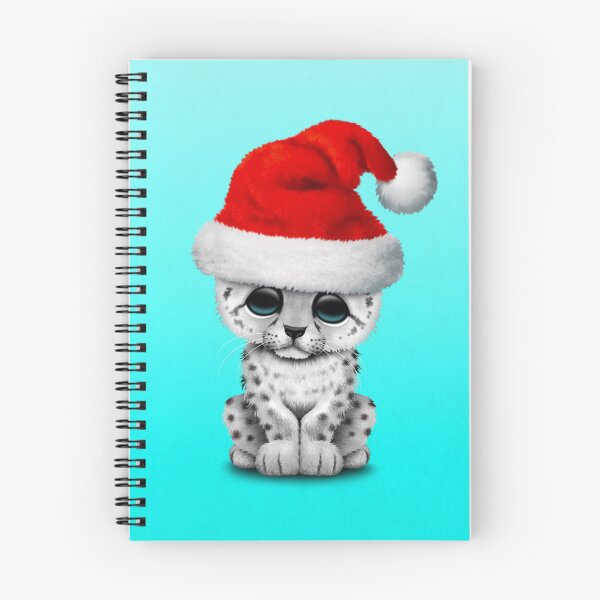 Item preview, Cute Snow leopard Cub Wearing a Santa Hat designed and sold by JeffBartels.