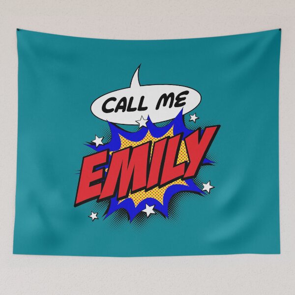Item preview, Personalised Call Me Emily Pop Art Comic Design designed and sold by CandOCreative.