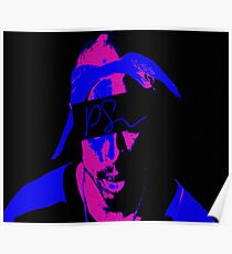 Tupac Neon Color by KobeKing Poster