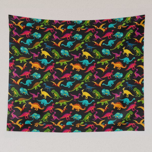 Item preview, Cute Multi Colored Dinosaur Pattern designed and sold by cgroenewald.