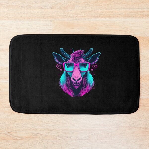 Item preview, Retrowave Goat designed and sold by TheSamuraiCat.